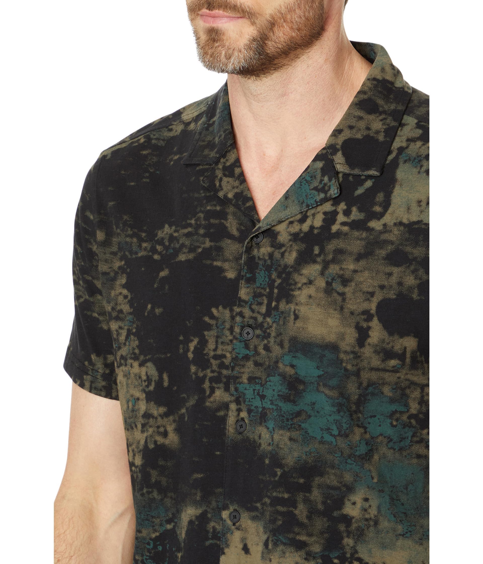 John Varvatos Men's Jacques Button-Down Shirt - Premium Cotton Casual Dress Shirt for Business & Date Night Outfits
