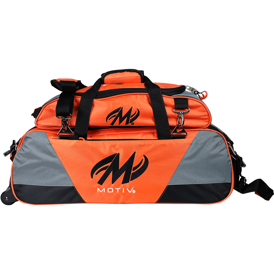 Motiv Ballistix Shoe Bag in Tangerine Orange | Durable Bowling Shoe Storage | Perfect for League Play & Tournament Travel