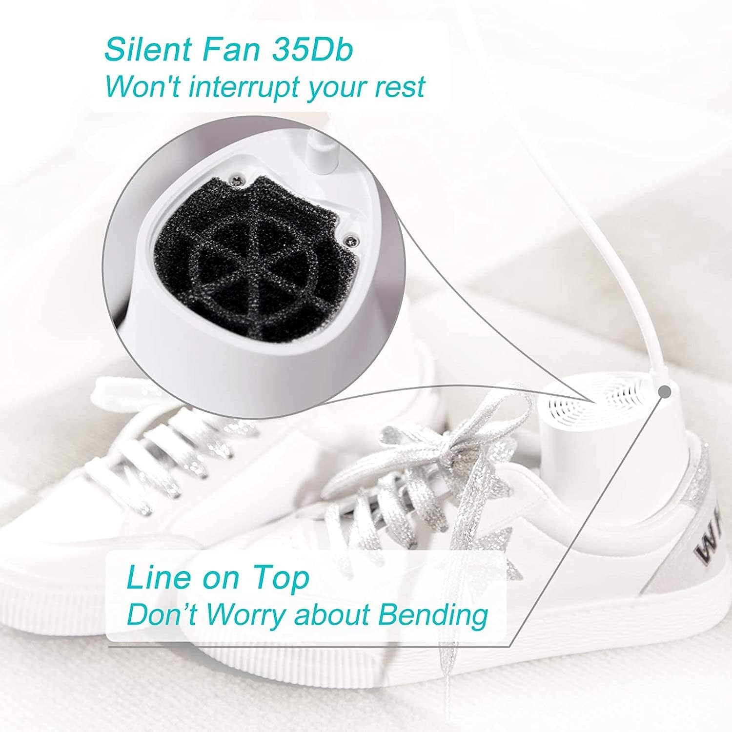 Fast Drying Shoe Dryer & Deodorizer with Timer - Portable Boot & Shoe Warmer for Men/Women - US Plug - Perfect for Hiking, Sports & Winter Footwear Care