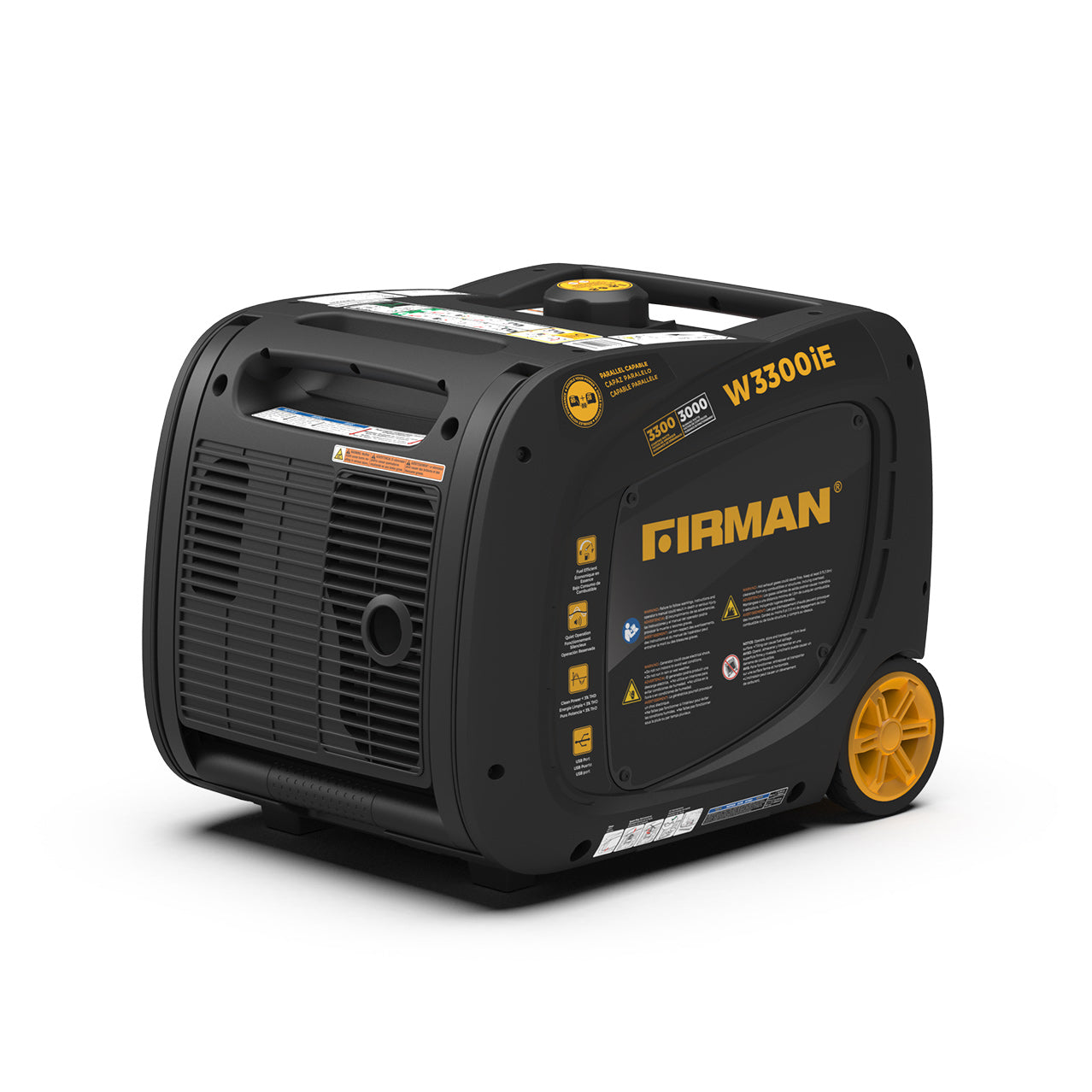 3300W Portable Inverter Generator with Electric Start - Quiet, Reliable Power for Camping, RV Trips & Emergency Backup
