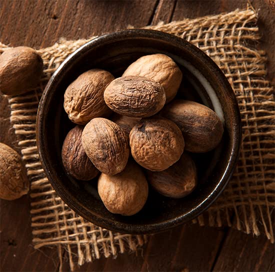 Premium Whole Nutmeg, 10 oz | Gluten-Free, Non-GMO | Resealable Bag for Freshness | Perfect for Holiday Cooking, Baking, Pumpkin Pie & Mulled Wine