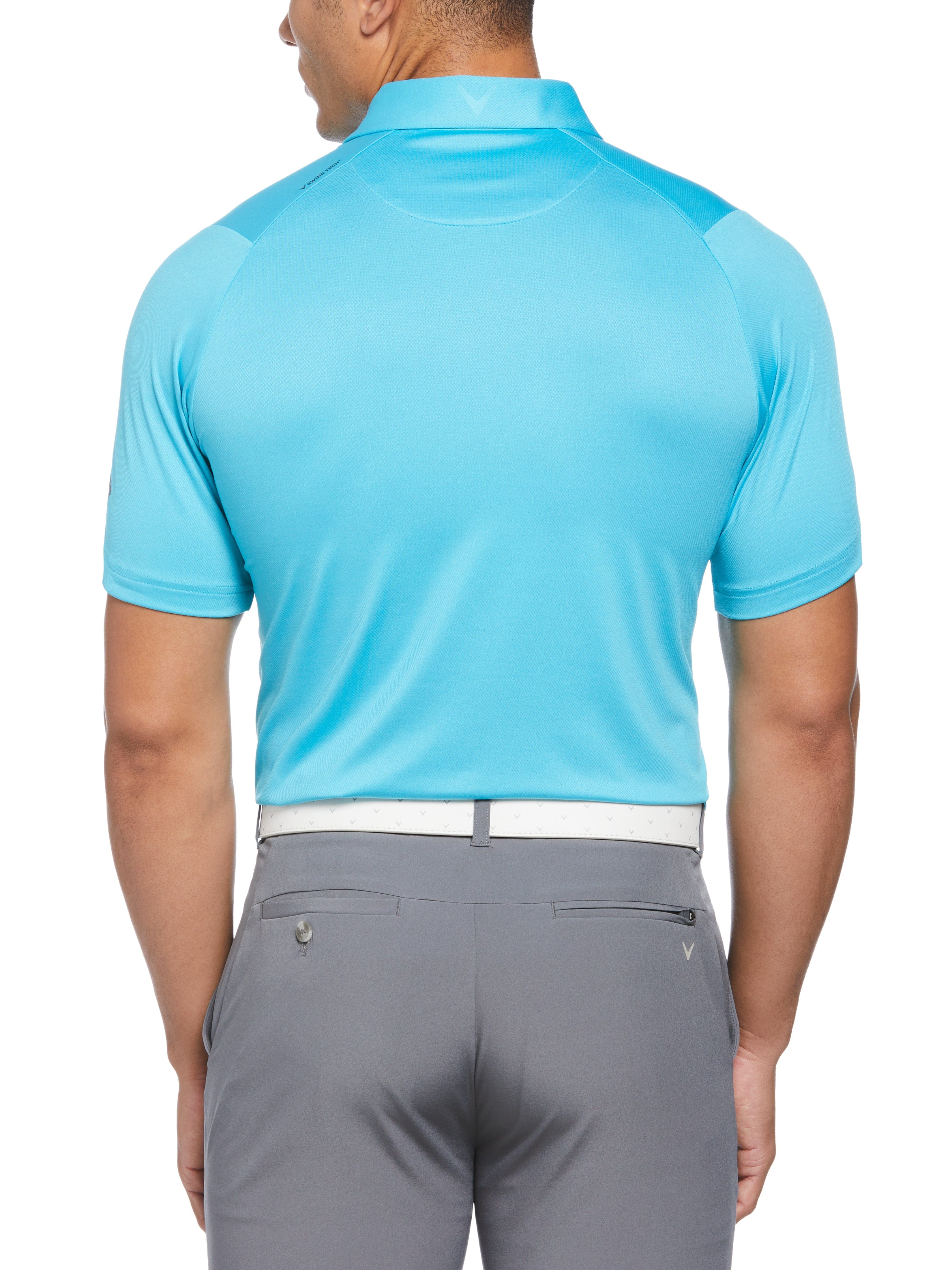 Men's Swing Tech™ Solid Polo Shirt - Moisture Wicking & Breathable Golf Shirt for Men - Perfect for Golf, Casual Wear & Outdoor Activities