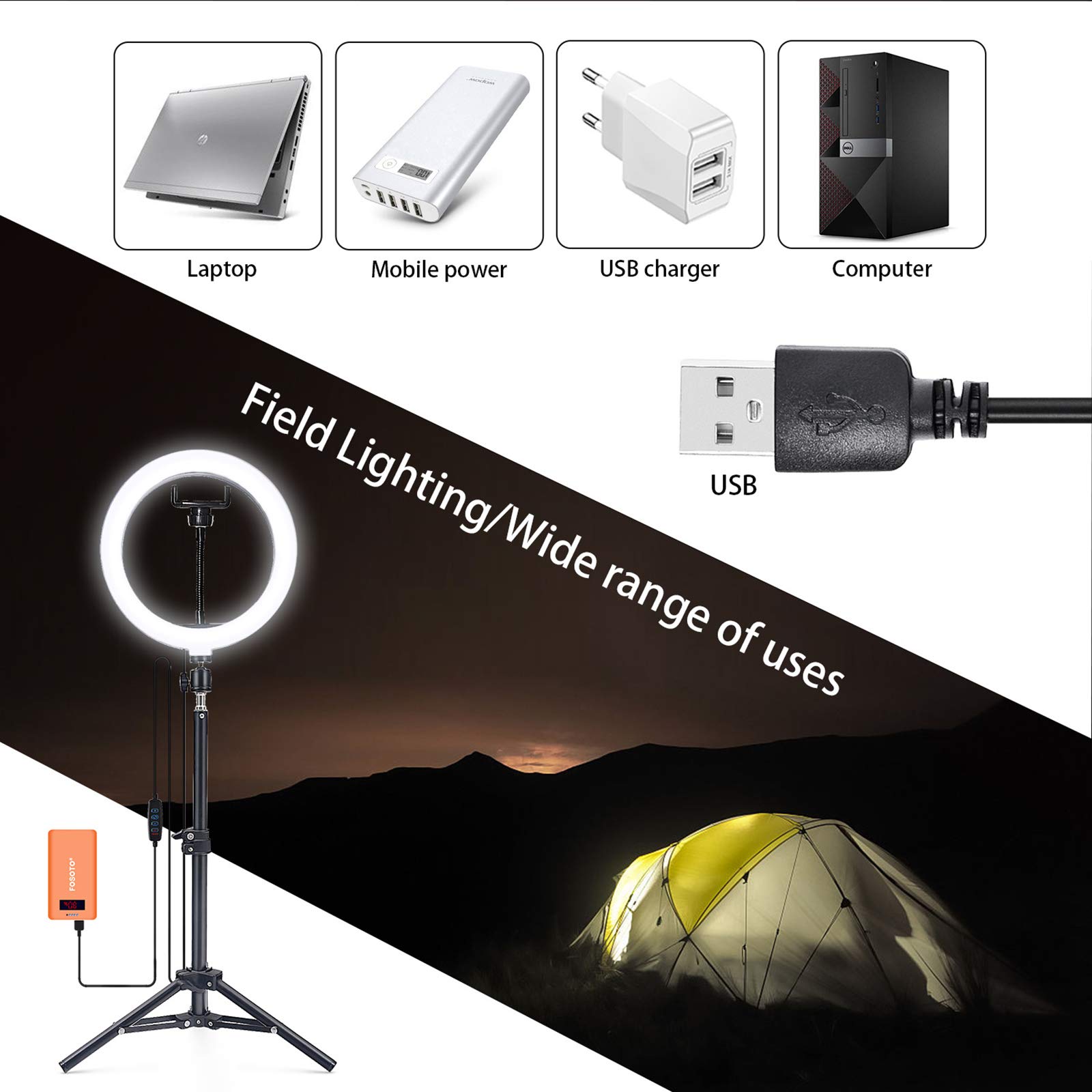 10-Inch Ring Light with Extendable Tripod & Phone Holder - Perfect for Live Streaming, YouTube Videos, Selfies, and Photography - Includes Remote for Easy Control (Ideal for Content Creators, Vloggers, and Social Media Influencers)