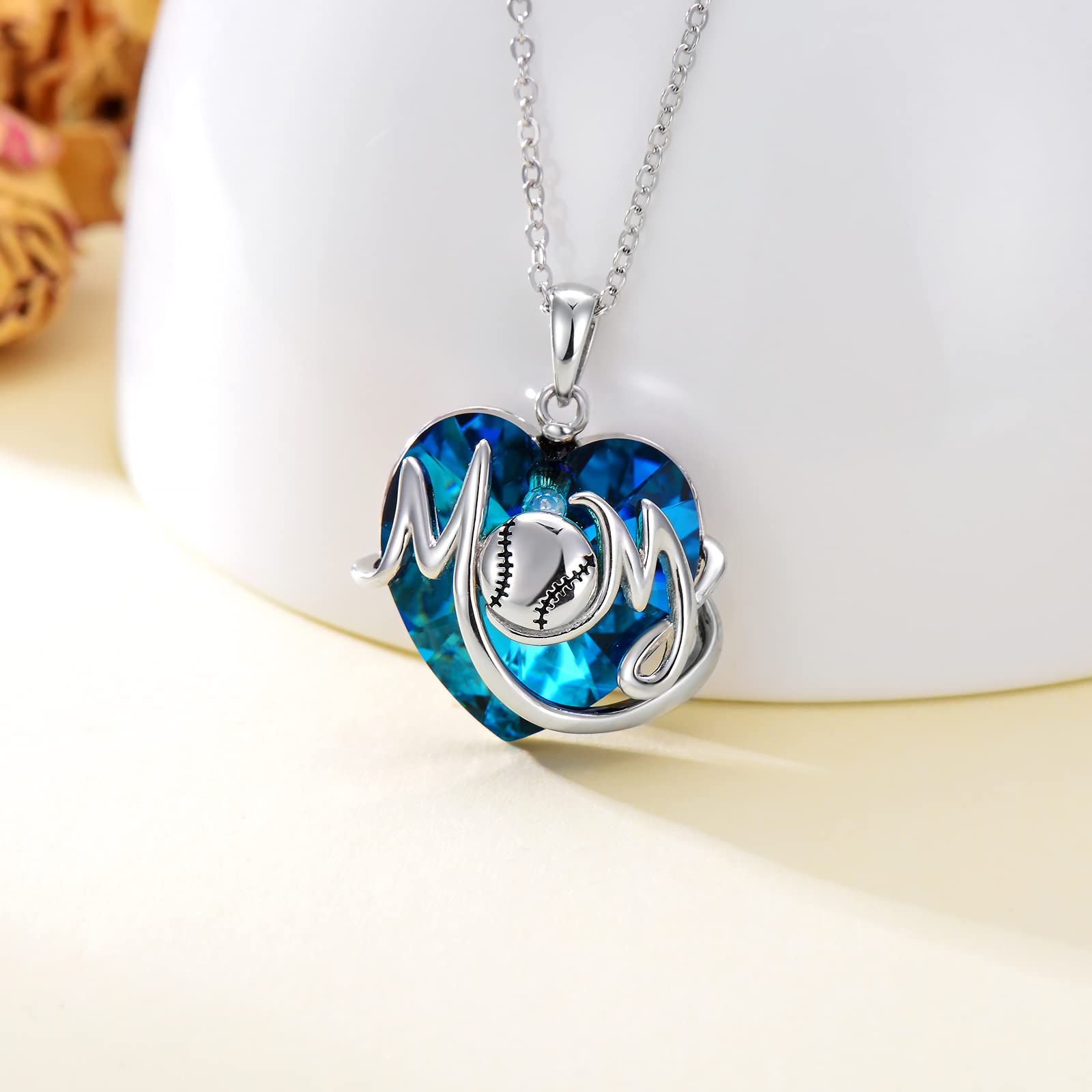 Mother's Day Gifts for Mom - Sterling Silver Crystal Heart Necklace - Elegant Jewelry for Women - Birthday, Christmas & Special Occasion Gifts - Perfect for Anniversaries, Valentine's Day & Everyday Wear