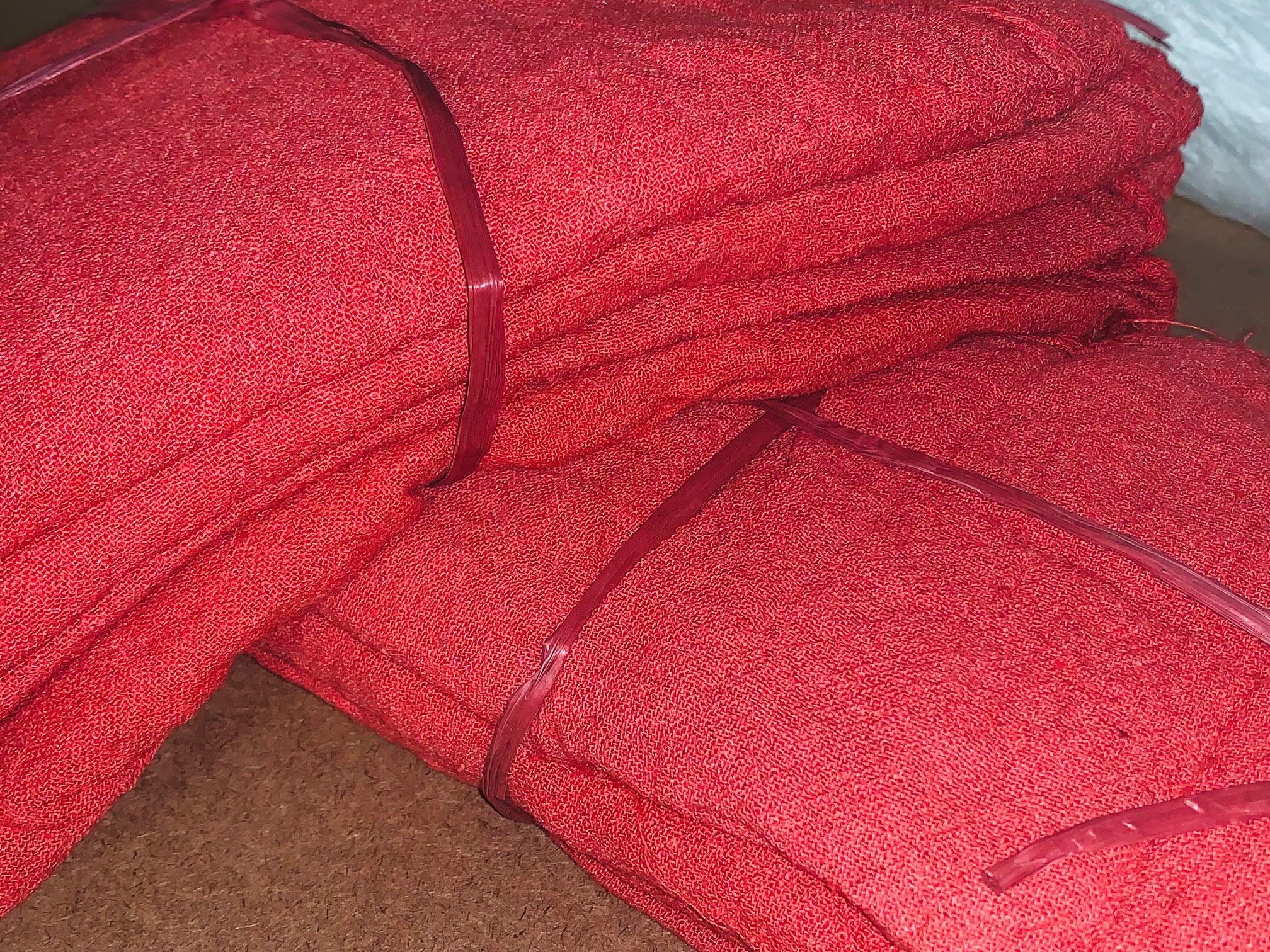 1000 Premium Red Shop Towels - Heavy Duty Mechanics Rags for Oil Changes, Automotive & Workshop Use - Grade B Industrial Cleaning Cloths for Garage, DIY & Professional Mechanics