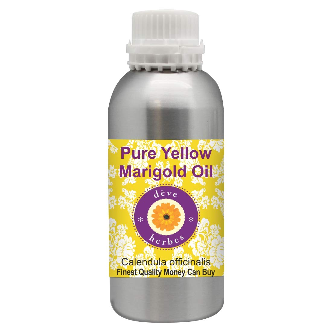 Pure Yellow Marigold Oil (Calendula Officinalis) - 1250ml (42 oz) Organic Herbal Infused Oil for Skin Care, Hair Treatment & Aromatherapy - Perfect for Massage, DIY Beauty Products & Natural Remedies