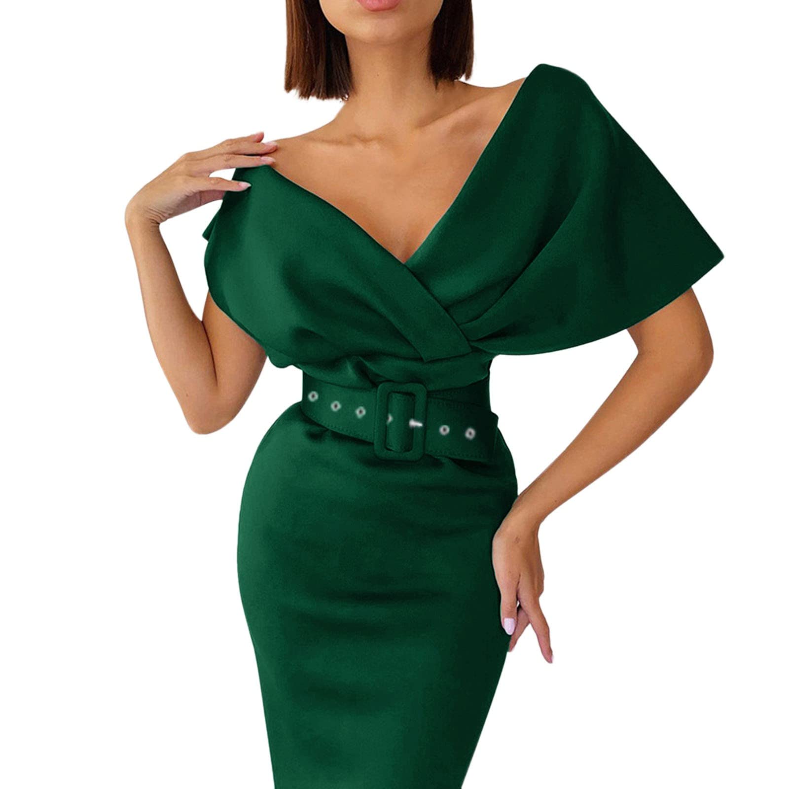 Sexy Bodycon Mini Dress for Women - Elegant Off Shoulder Sheath Dress in Solid Colors | Perfect for Party, Club & Evening Events | Comfortable & Stylish