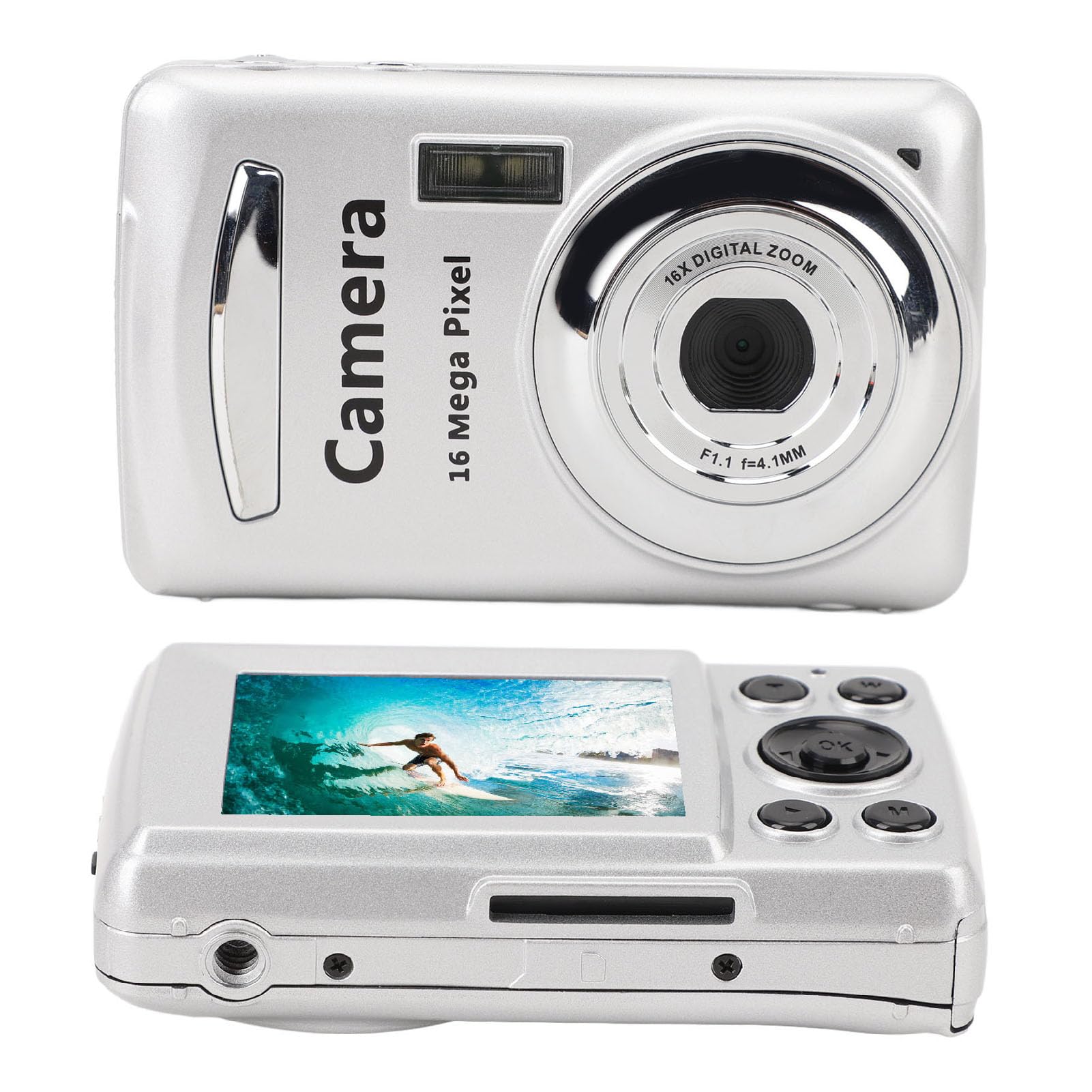4K Digital Camera with 1080P HD Video, Lightweight ABS Body, Supports Up to 128GB SD Card - Perfect Compact Travel Camera for Vlogging, Photography & Outdoor Adventures