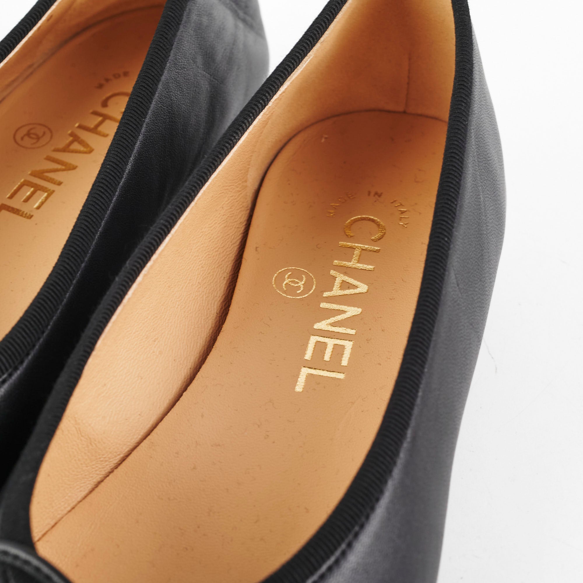 Chanel Black Ballet Flats for Women Size 36 - Classic Comfortable Shoes for Office, Party & Daily Wear