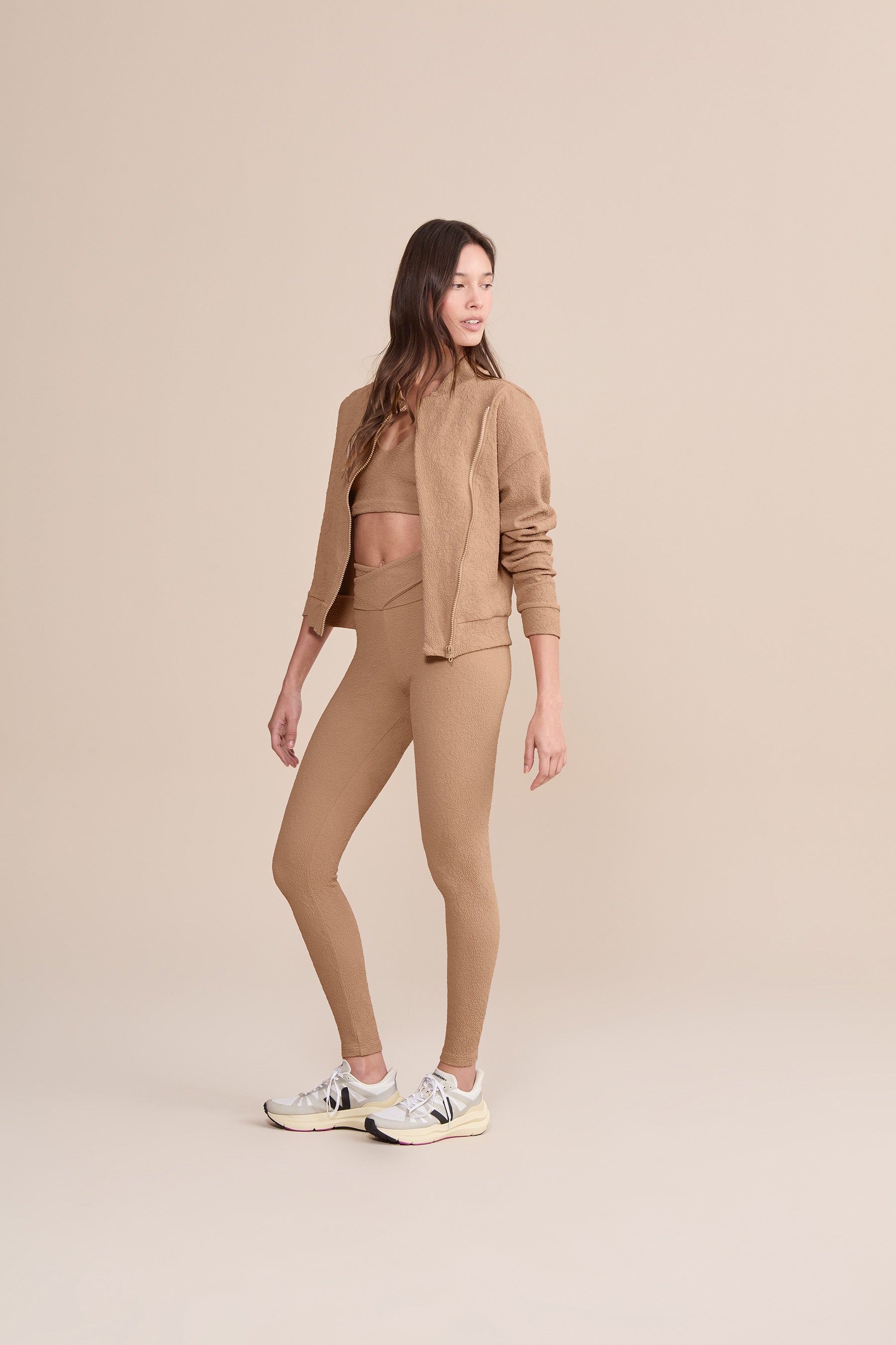 Stylish Cross Jacquard Outline Jacket for Women - Trendy Embroidered Lightweight Coat - Perfect for Fall Fashion, Streetwear & Casual Outfits