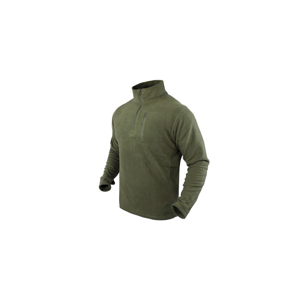 Condor Tactical Quarter Zip Fleece Pullover Jacket - Lightweight Outdoor Fleece Jacket for Men | Warm & Comfortable for Hiking, Camping & Casual Wear