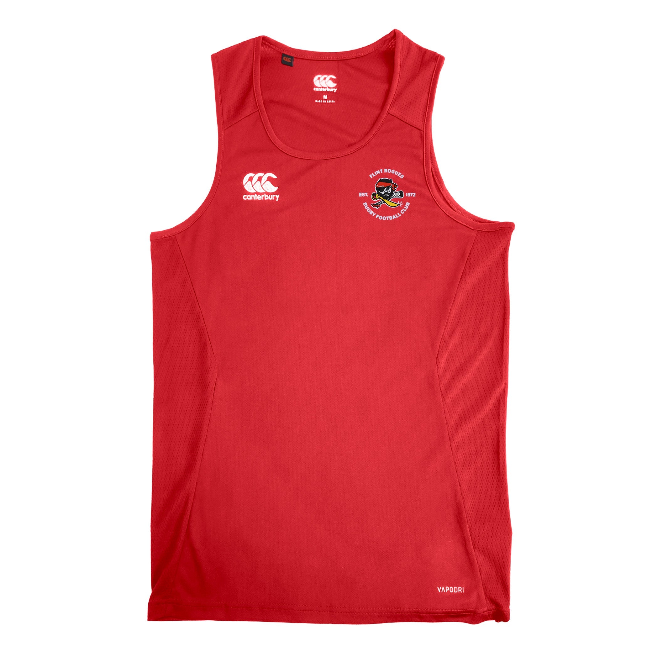 Flint Rogues RFC CCC Club Dry Singlet - Moisture-Wicking Performance Shirt for Rugby & Training - Perfect for Sports, Workouts & Outdoor Activities