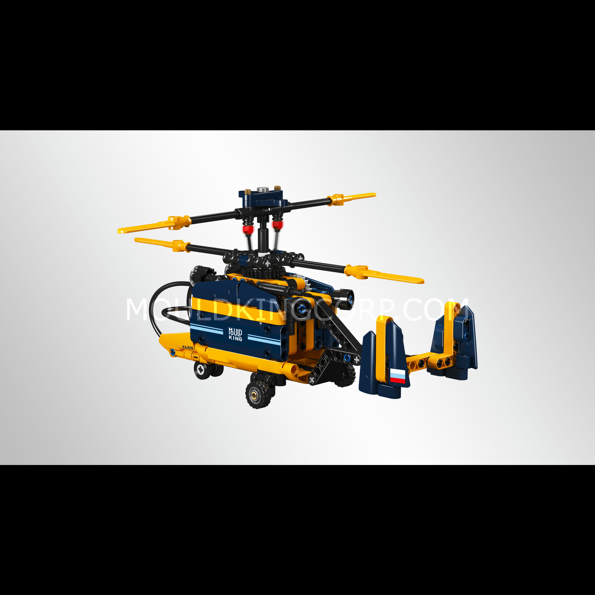 Mould King 24048 Coaxial Counter Rotating Helicopter Model Building Kit - 274 PCS STEM Toy for Kids & Adults | Perfect for Creative Play, DIY Projects & Educational Gifts