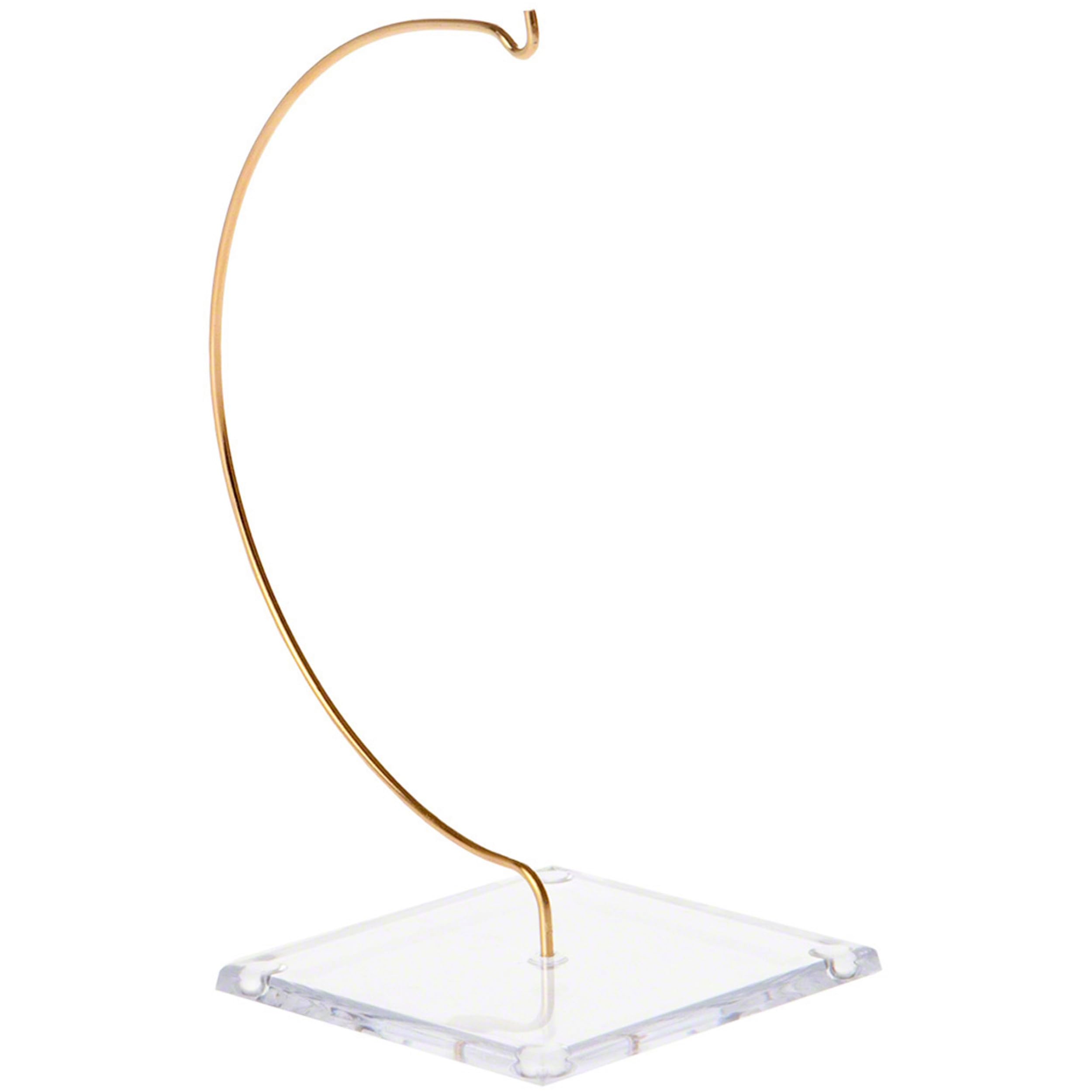 Plymor 12-Pack Clear Acrylic Wire Ornament Hangers with 3.25