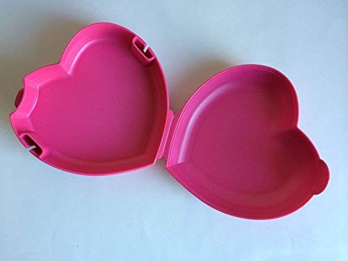 Tupperware Sandwich Keeper Lunch Box with Heart Design - Leak-Proof Food Storage Container for School, Work & Picnics