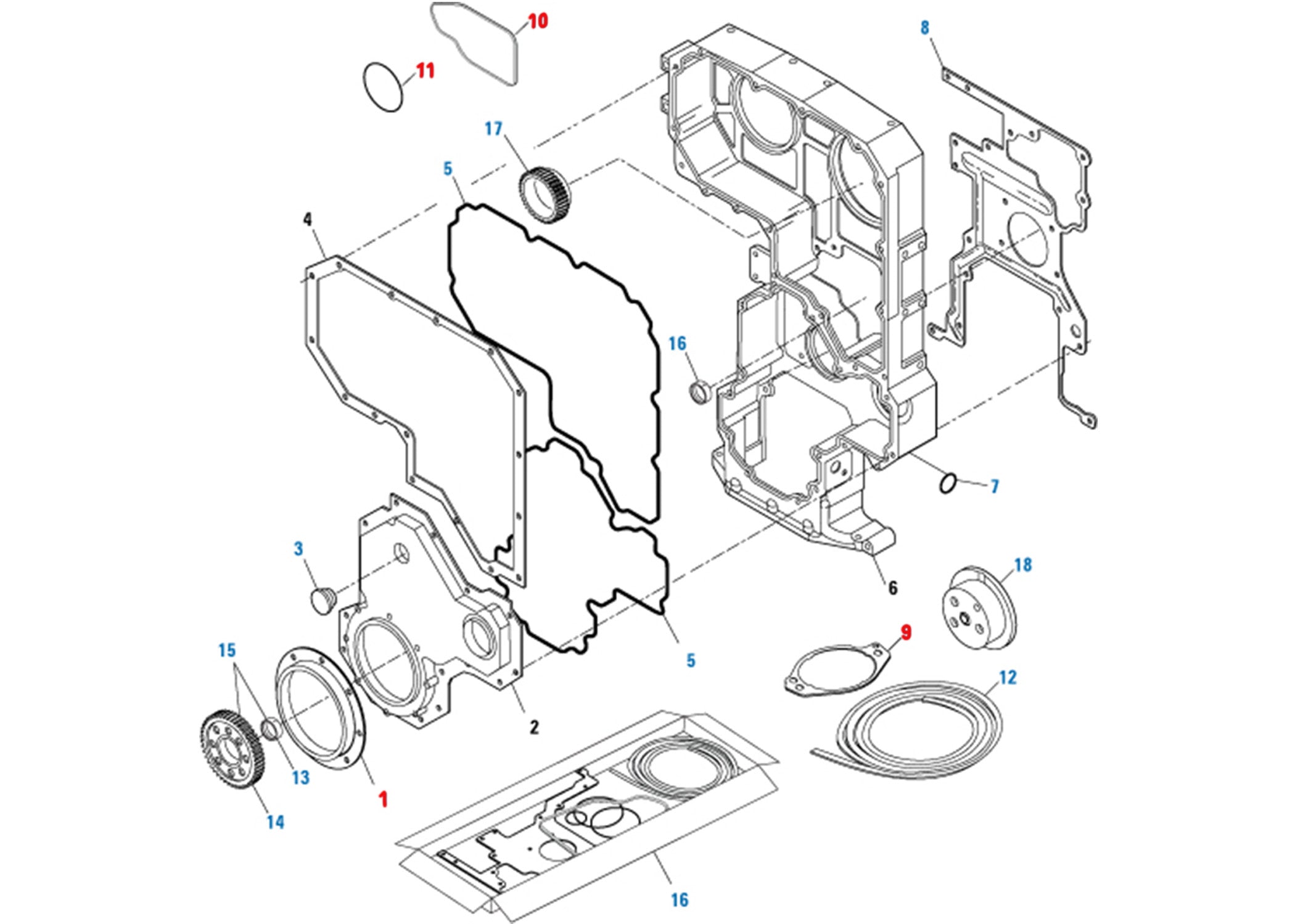 Cummins ISX 15 Front Cover Seals & Gasket Kit (ISX15FC) - Replacement for Engine Repair & Maintenance | Perfect for Diesel Truck & Heavy Equipment Repair