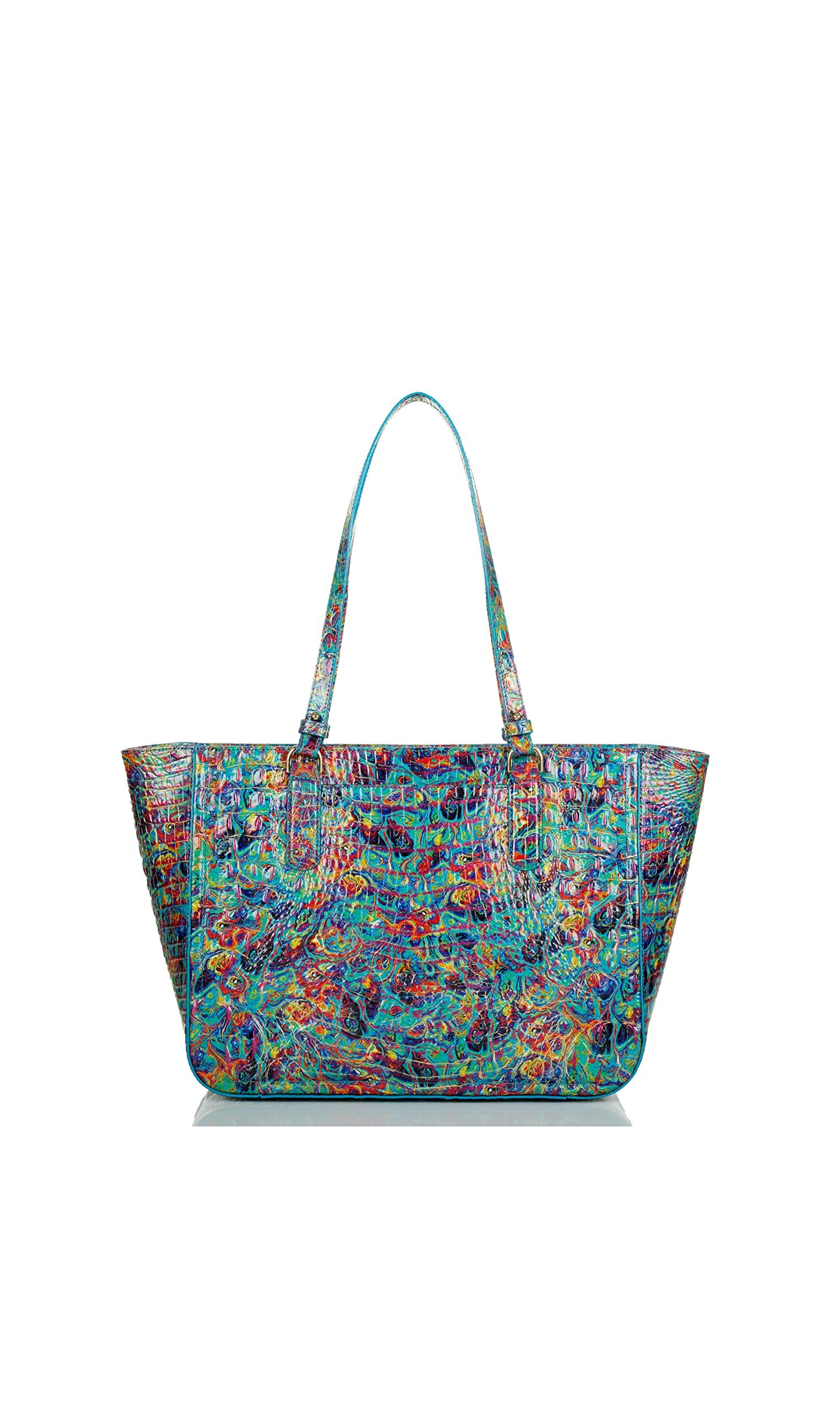 BRAHMIN Blue Ammolite Melbourne Ashlee Crossbody Bag - Stylish Leather Purse for Women, Perfect for Work, Travel & Everyday Use