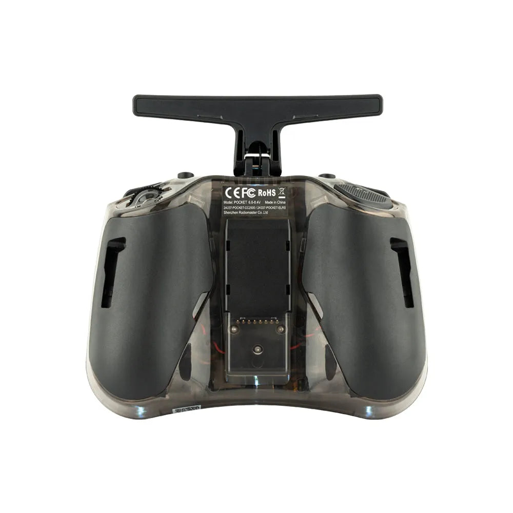 RadioMaster Pocket 2.4GHz 16CH ELRS/CC2500 Hall Gimbals FPV Racing Drone Controller with EdgeTX System & LED Lights - Perfect for FPV Racing, Freestyle Flying, and DIY Drone Projects