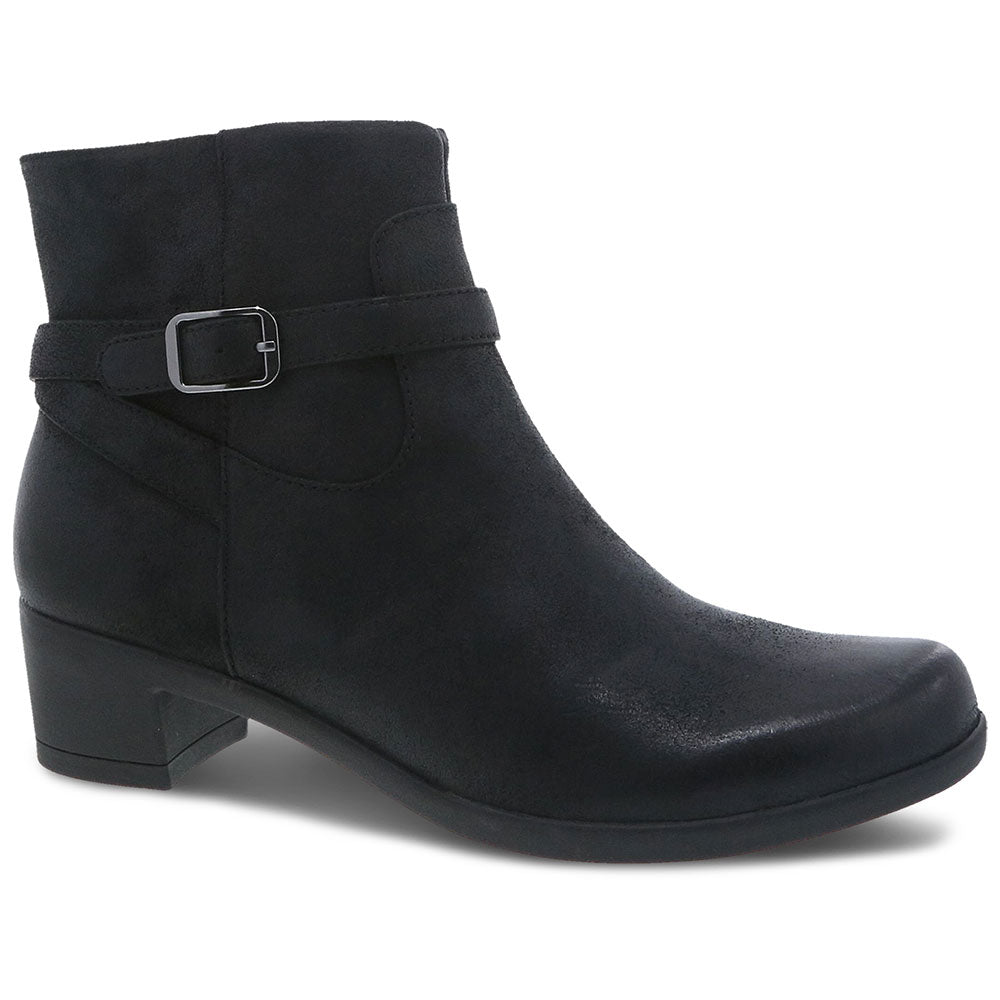 Black Burnished Suede