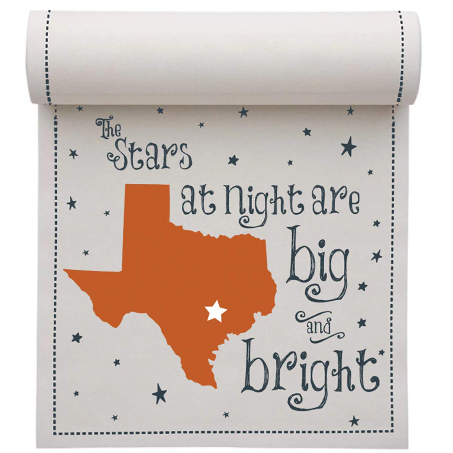 Five Star Napkins Big N' Bright Texas Cocktail Napkins - 50 Count per Roll, 4.5 x 4.5 Inch White Linen Cocktail Napkins for Parties, Weddings & Home Decor
