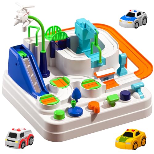 White Car Tracks Toy