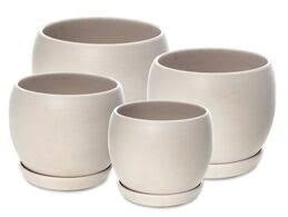 Premium Ceramic Ball Pot with Saucer - Elegant Latte Coffee Cup Set for Home, Office & Cafe Use | Perfect for Espresso, Cappuccino & Tea | Dishwasher & Microwave Safe