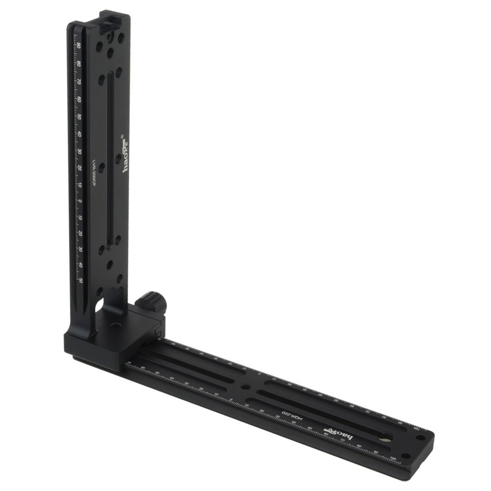 Haoge Quick Release Vertical L Plate Nodal Slide Set for Panoramic Photography - Compatible with Arca Swiss Tripod Ball Heads - Perfect for Landscape, Architecture, and 360° Panorama Shooting