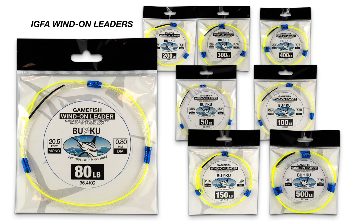 IGFA Approved Mono Wind-On Fishing Leader - Premium Saltwater & Freshwater Fishing Line for Big Game Angling - Perfect for Offshore Trolling, Deep Sea Fishing, and Sportfishing Adventures
