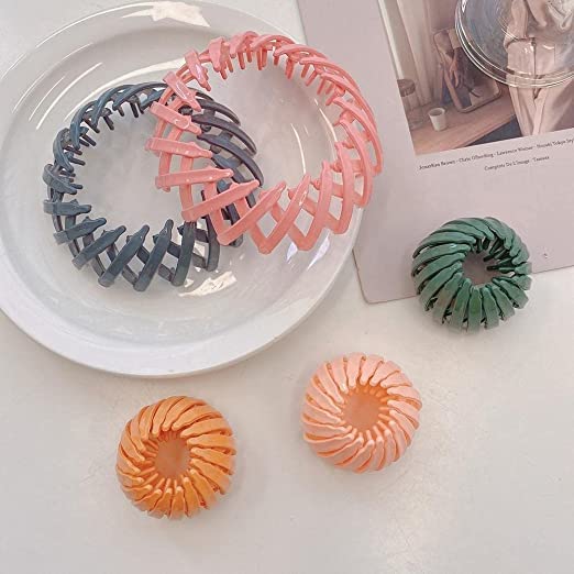 Livecool 6-Pack Plastic Ponytail Holder & Bun Maker - Bird Nest Shaped Hair Clips for Women & Girls with All Hair Types | Perfect for Updos, Messy Buns & Everyday Hairstyles