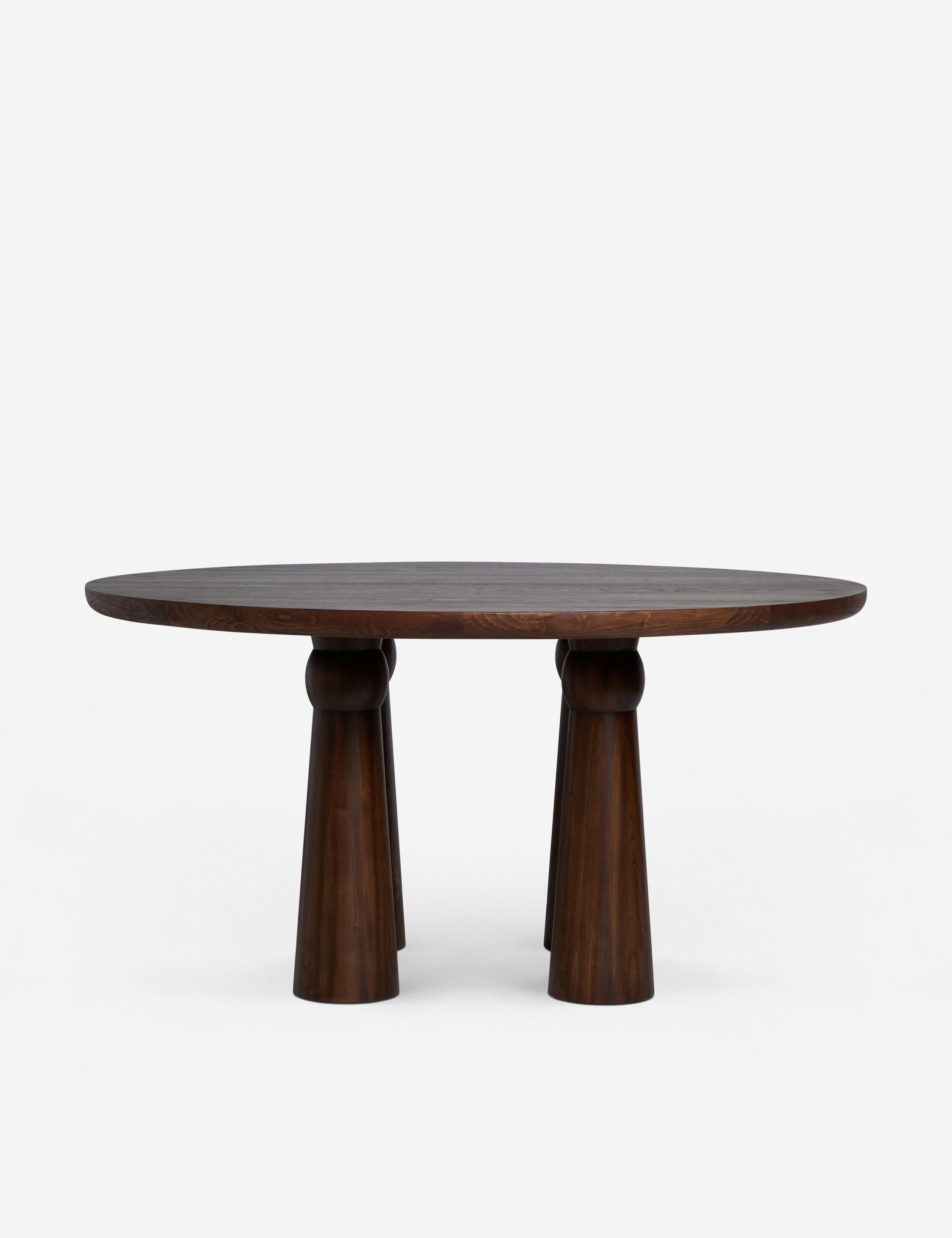 Beasley 48 Inch Round Dining Table for 4 - Modern Wood Kitchen Table for Small Spaces, Breakfast Nook & Apartment Dining Room