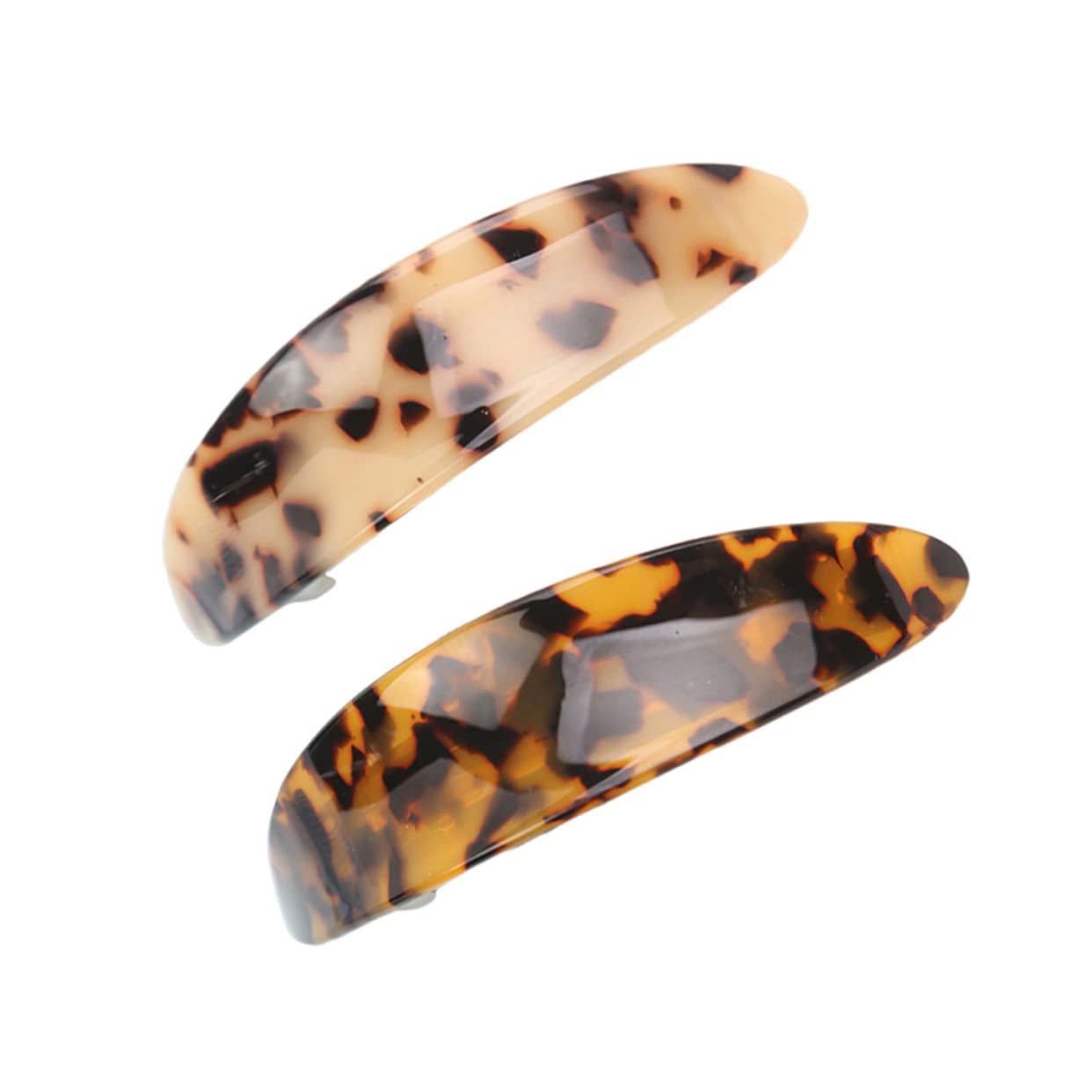 Beaupretty 2-Pack Leopard Print Hair Clips for Women - Fashionable Barrettes & Hairpins for Spring Hairstyles - Perfect for Parties, Weddings and Everyday Wear