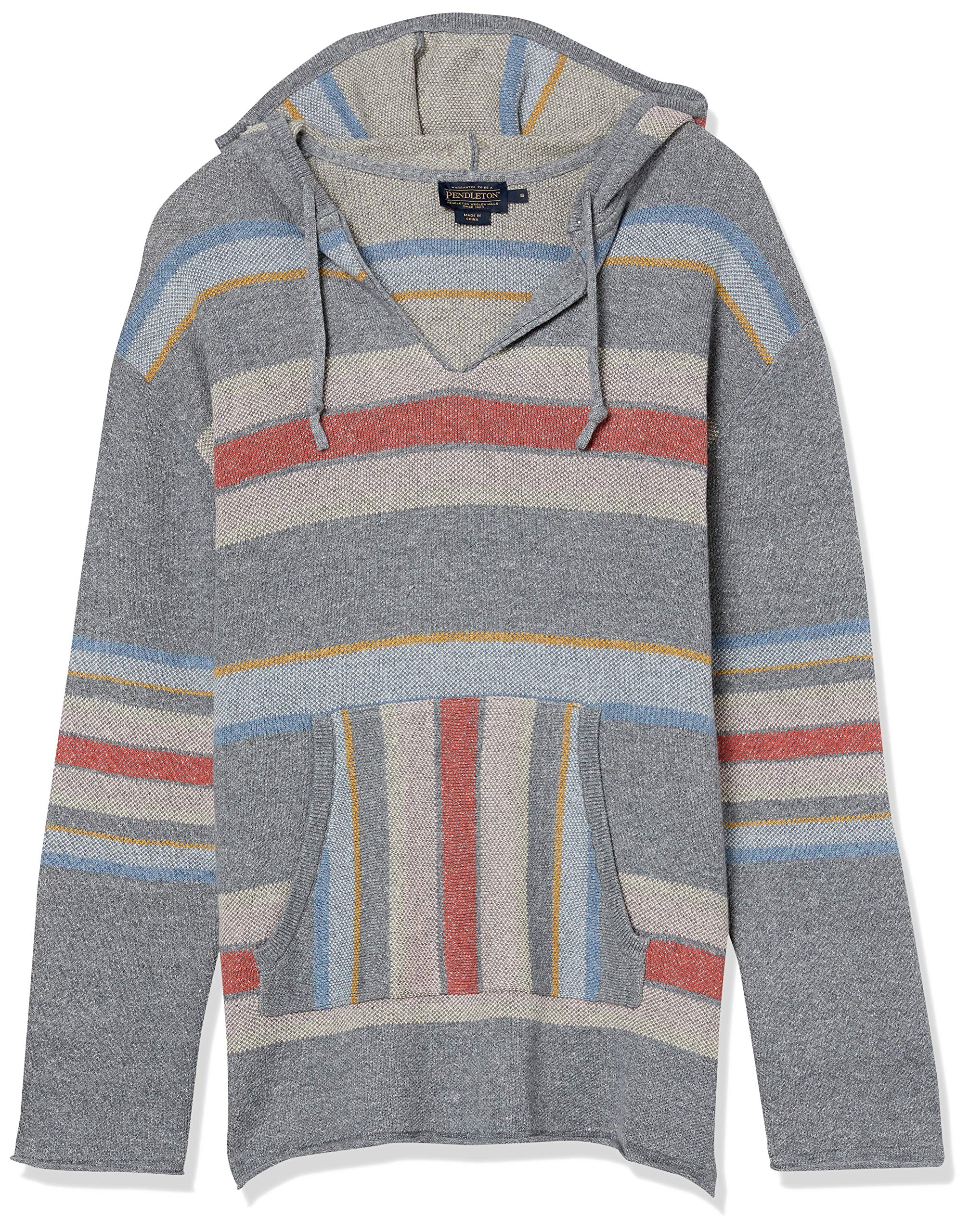 Pendleton Women's Striped Hoodie Sweater - Soft Cotton Pullover for Casual Wear, Outdoor Adventures & Cozy Loungewear