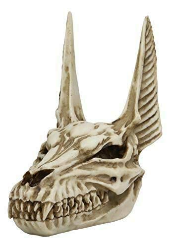 Anubis Jackal Skull Statue - Egyptian God Figurine for Home Decor, Altar, Gothic & Halloween Decorations