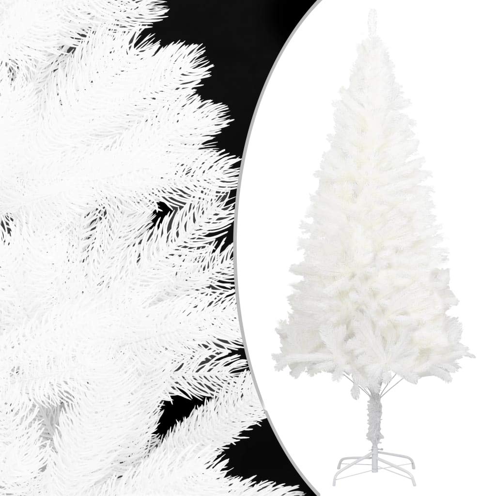 FAMIROSA 8 ft White Artificial Christmas Tree with Stand - 1560 Lifelike Needles & Frosted Branches - Perfect for Home, Office, Party & Holiday Decor (8x3 ft) | Indoor & Outdoor Xmas Decorations