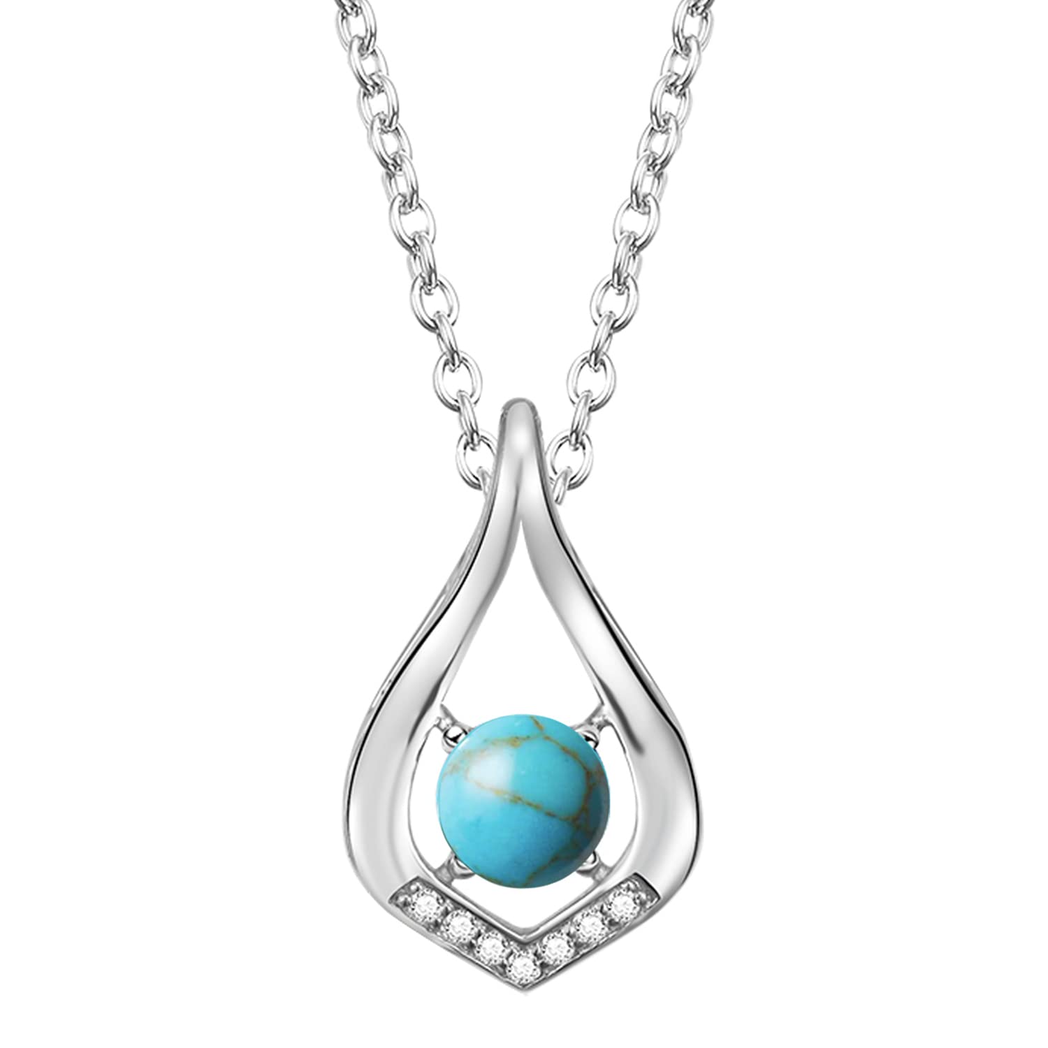 12 Months Colorful Birthstone Necklace for Women - Sterling Silver Infinity Pendant Jewelry for Anniversary, Birthday, Christmas & Valentine's Gifts | Perfect for Everyday Wear, Special Occasions & Thoughtful Gifting