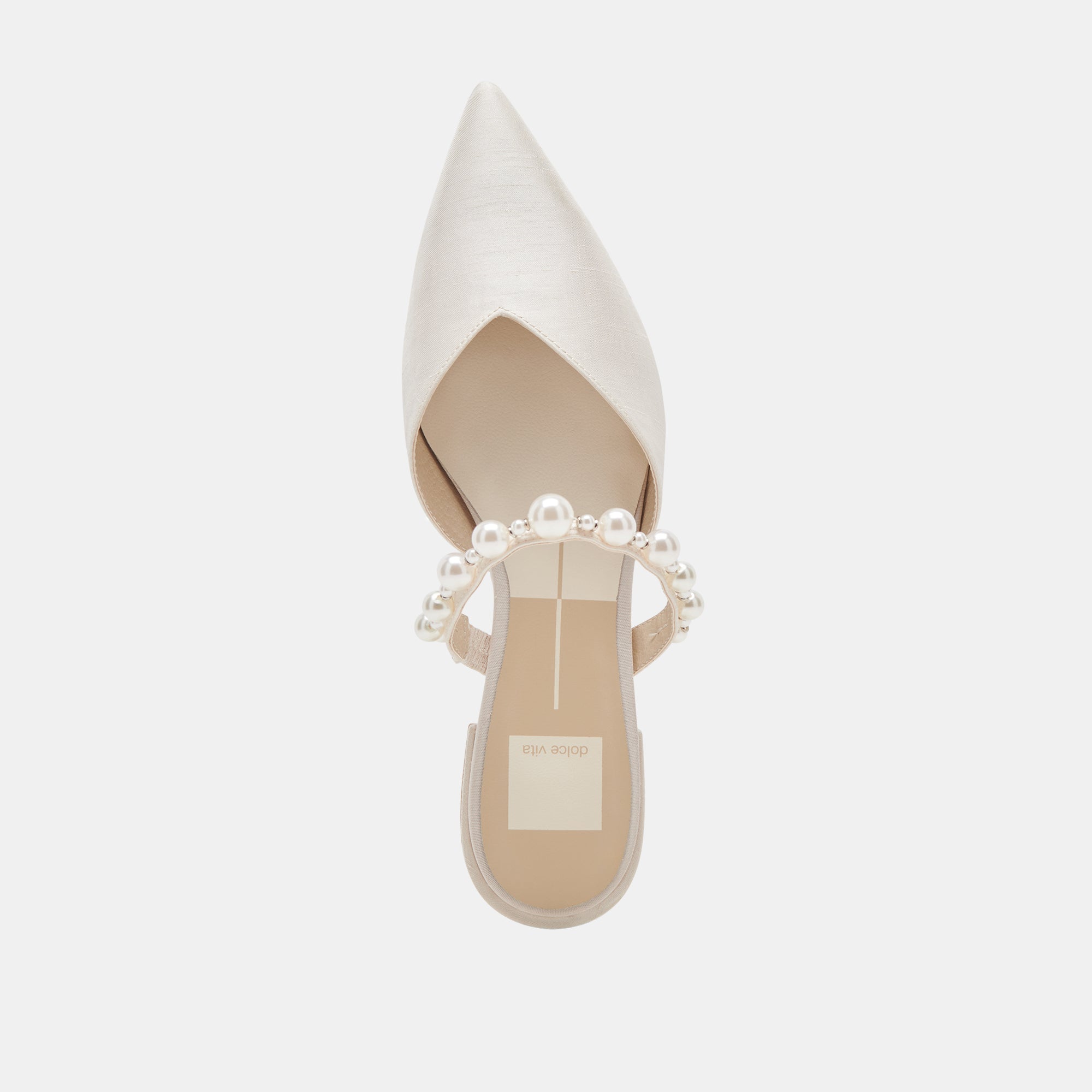 KANIKA Pearl Flats - Vanilla Pearl Women's Ballet Flats | Comfortable & Elegant Shoes for Casual Wear, Office, and Special Occasions