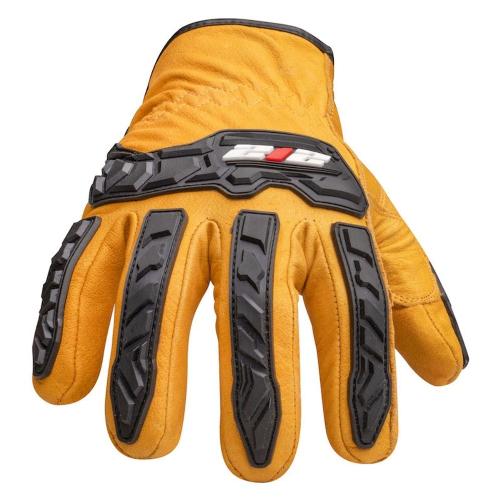 212 Performance IMPLDC5 90 012 Cut Resistant Impact Leather Driver Gloves - EN Level 5 Safety, XX Large Golden Brown - Perfect for Construction, Automotive Work & Heavy Duty Hand Protection