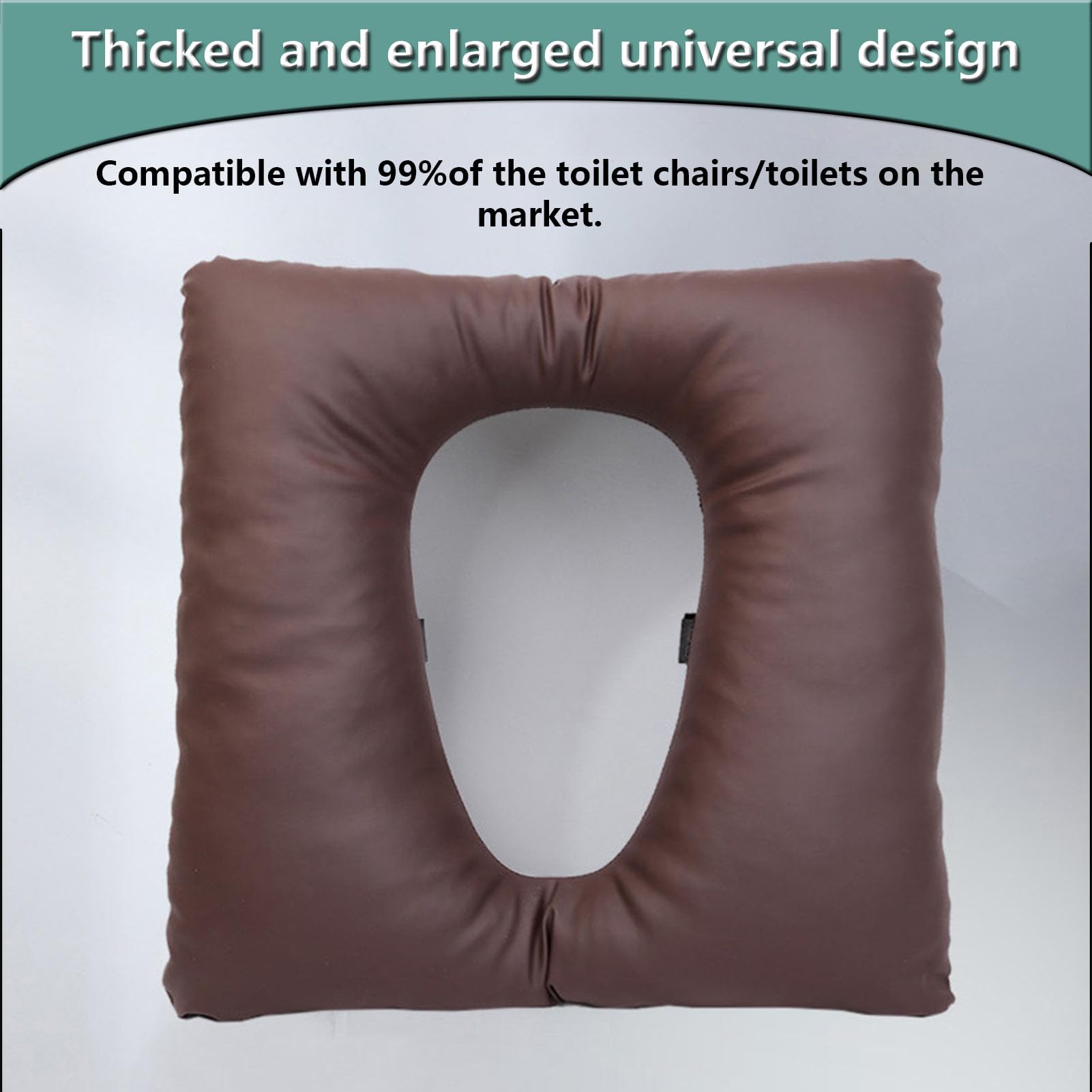 **Soft Commode Seat Cushion Replacement - Padded Toilet Seat Cushion for Bedside & Portable Commodes - Comfortable for Seniors & Shower Chairs - Ideal for Elderly Care, Post-Surgery & Mobility Assistance**