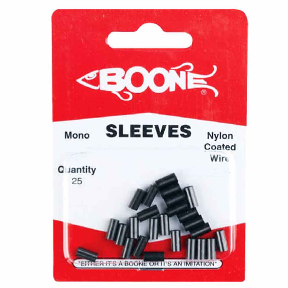 Boone Leader Sleeve Crimps - High Quality Fishing Accessories for Saltwater & Freshwater Anglers - Perfect for Fly Fishing, Trolling and Offshore Fishing Trips