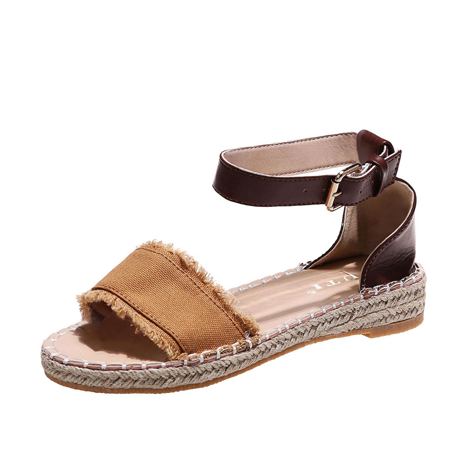 Strappy Sandals for Women - Comfortable Summer Casual Roman Beach Sandals - Large Size Available - Perfect for Vacation, Beach Outings & Everyday Wear
