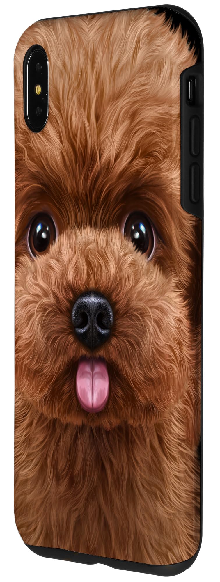 iPhone XS Max Case with Cute Apricot Toy Poodle Design - Durable Protective Phone Cover for Dog Lovers | Perfect for Everyday Use, Travel & Gift Giving
