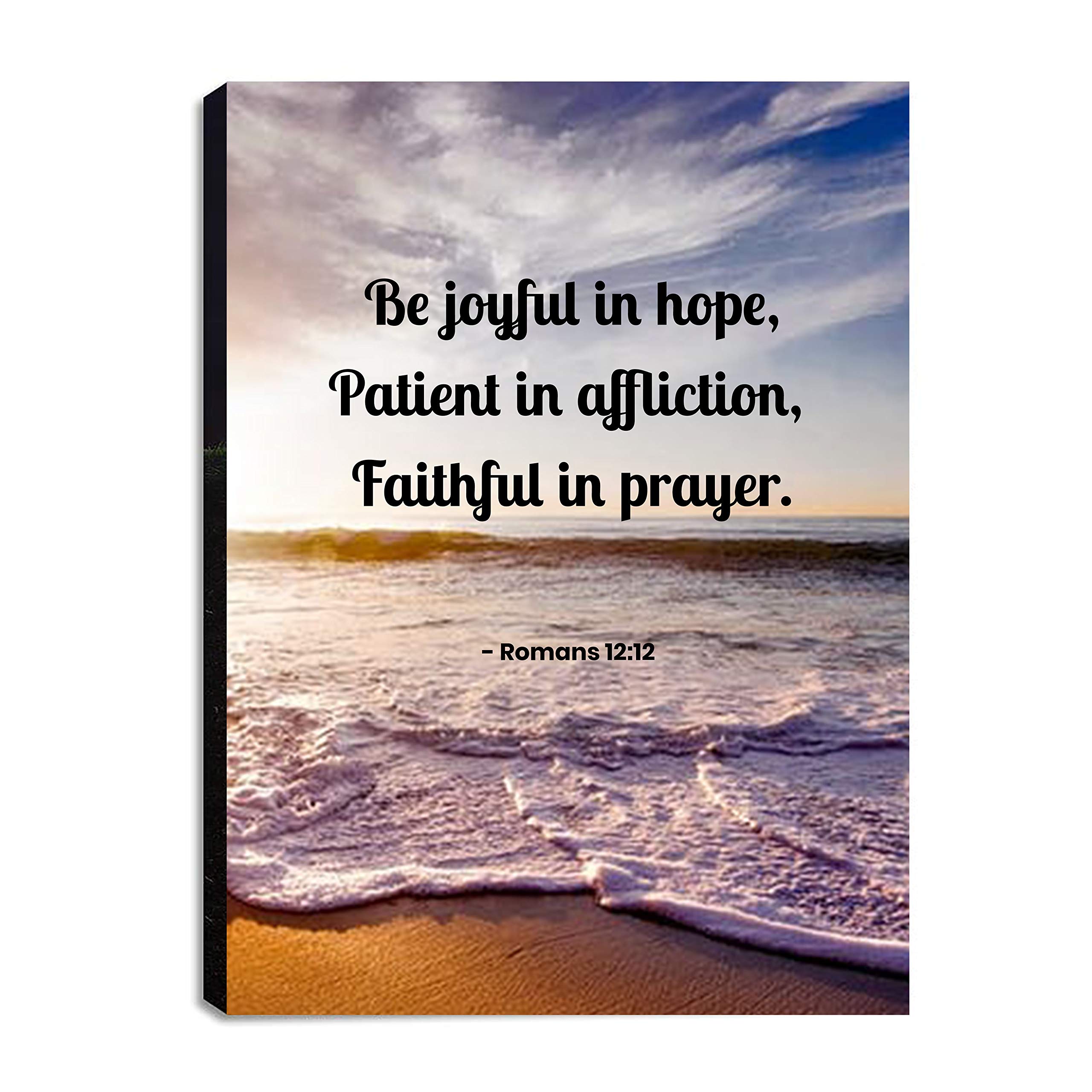 Inspiring Christian Canvas Wall Art - 16x20in Bible Verse & Prayer Decor for Home, Kitchen, Living Room & Bedroom | Ready to Hang Faith-Based Wall Art for Spiritual Uplifting & Cozy Home Atmosphere