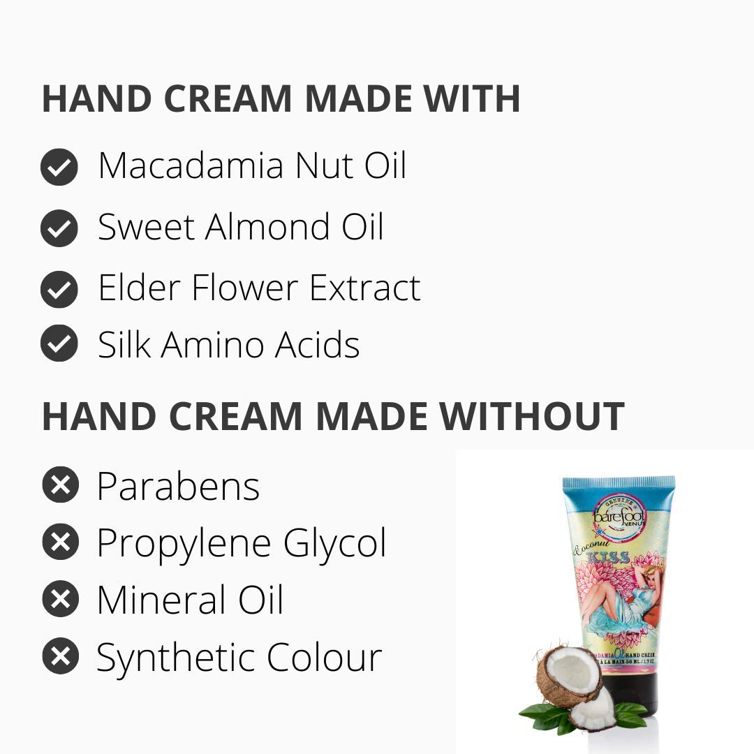 Organic Bath Soak, Hand Cream & Argan Oil Body Care Gift Set - Coconut Kiss Scent | Moisturizing Spa Treatment for Dry Skin | Perfect for Relaxation, Self-Care & Gift Giving