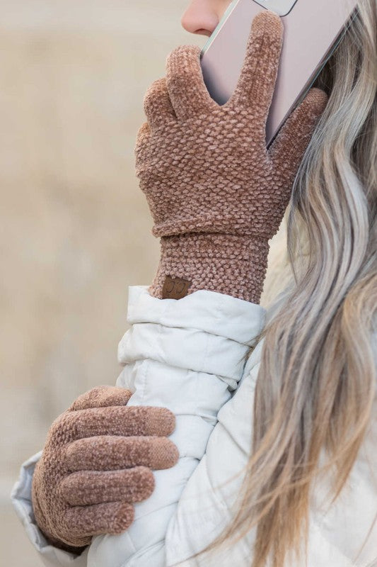 Oh So Soft Chenille Touch Gloves - Warm Winter Gloves for Women & Men - Touchscreen Compatible for Smartphones - Perfect for Driving, Outdoor Activities & Cold Weather