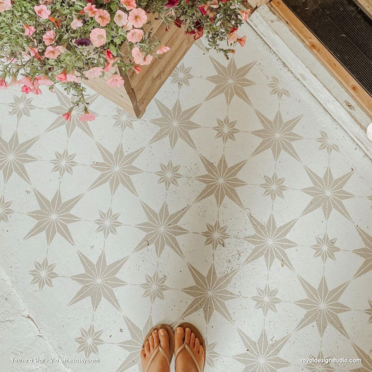You're a Star Tile Stencil - DIY Mosaic Tile Decor Kit for Home, Bathroom & Kitchen Backsplash - Perfect for Crafting, Wall Art & DIY Projects