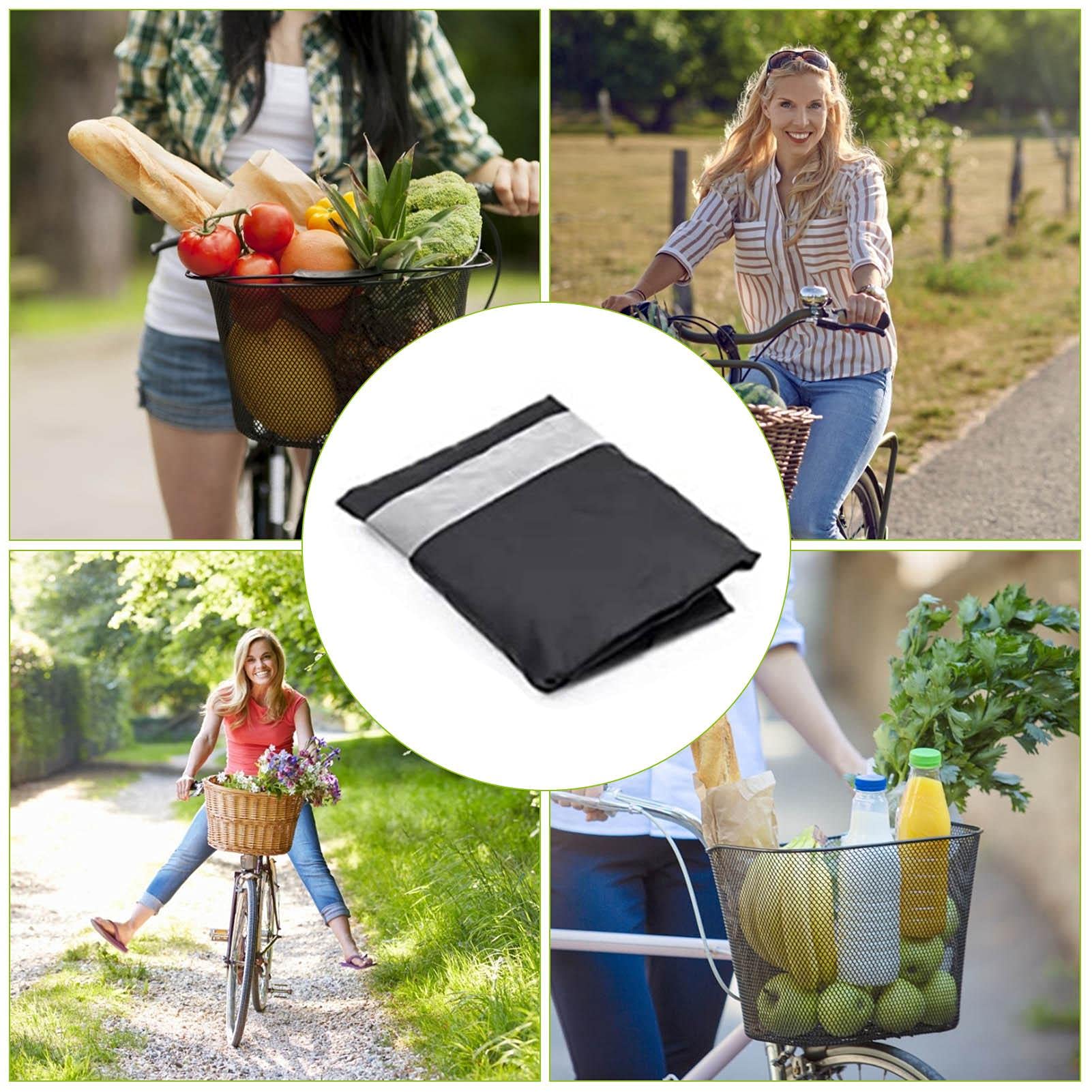 Durable Detachable Waterproof Bike Basket Cover - Universal Fit for Most Bicycle Baskets - Rainproof Liner for Commuting, Shopping & Outdoor Cycling Accessories