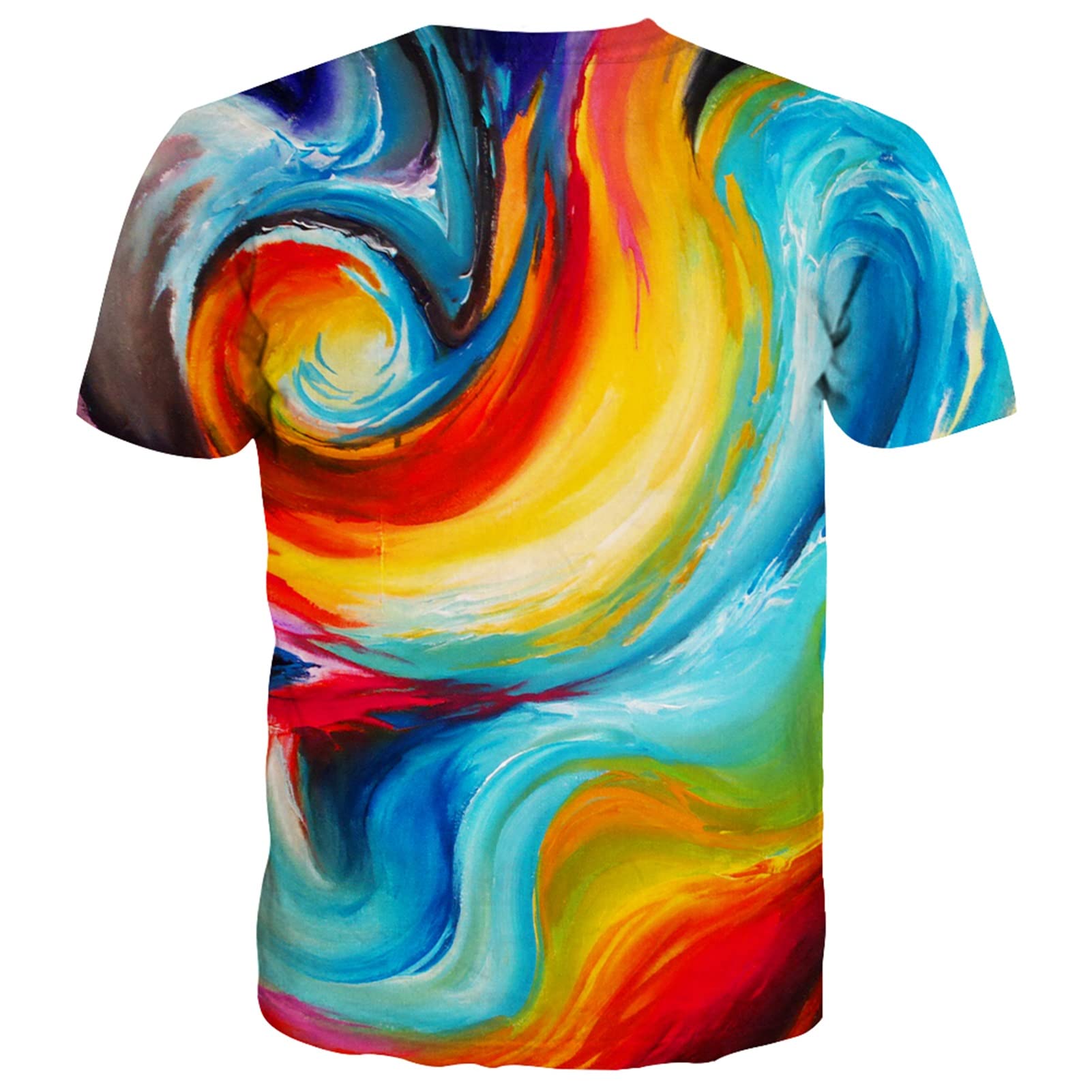 Yasswete Unisex 3D Printed Graphic T-Shirts - Short Sleeve Casual Tops for Men & Women - Perfect for Streetwear, Parties, and Everyday Fashion