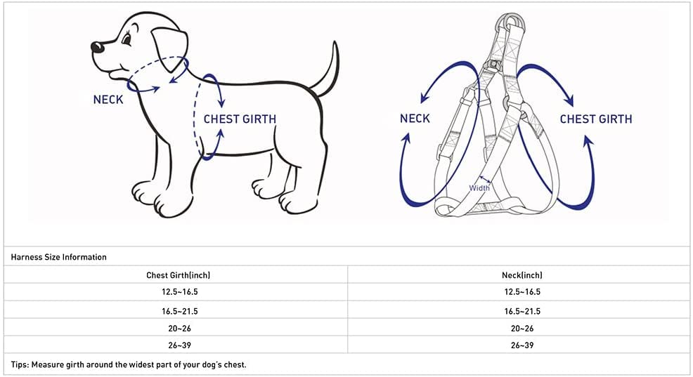 Blueberry Pet Essentials Step-in Reflective Dog Harness - Adjustable Small Navy Blue Dog Vest (16.5
