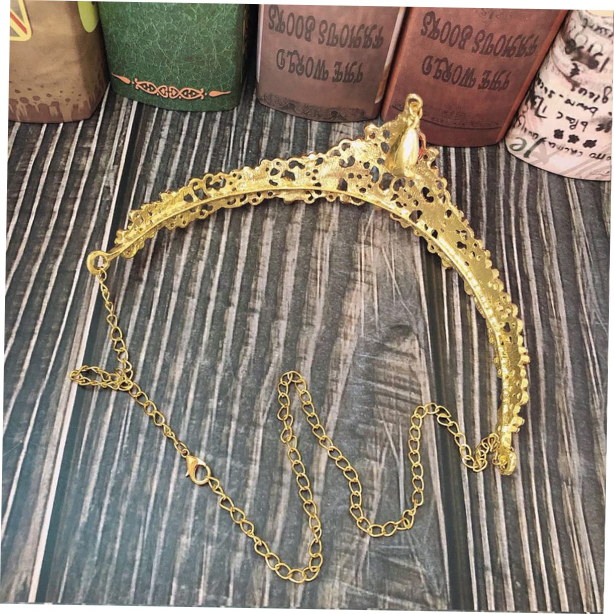FRCOLOR 3 Pcs Crystal Bridal Head Chain Jewelry Set - Women's Wedding Forehead Headband, Hair Comb & Frontlet for Bride - Perfect for Weddings, Parties, and Special Occasions