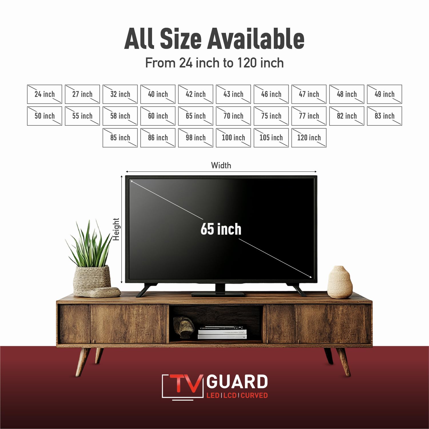 43 Inch TV Screen Protector - Anti Blue Light, Scratch-Resistant & Ultra-Clear Display Guard for LED/LCD/OLED/QLED TVs | Easy Installation for Home Theater, Office & Commercial Use | Eye Protection & Screen Safety Solution